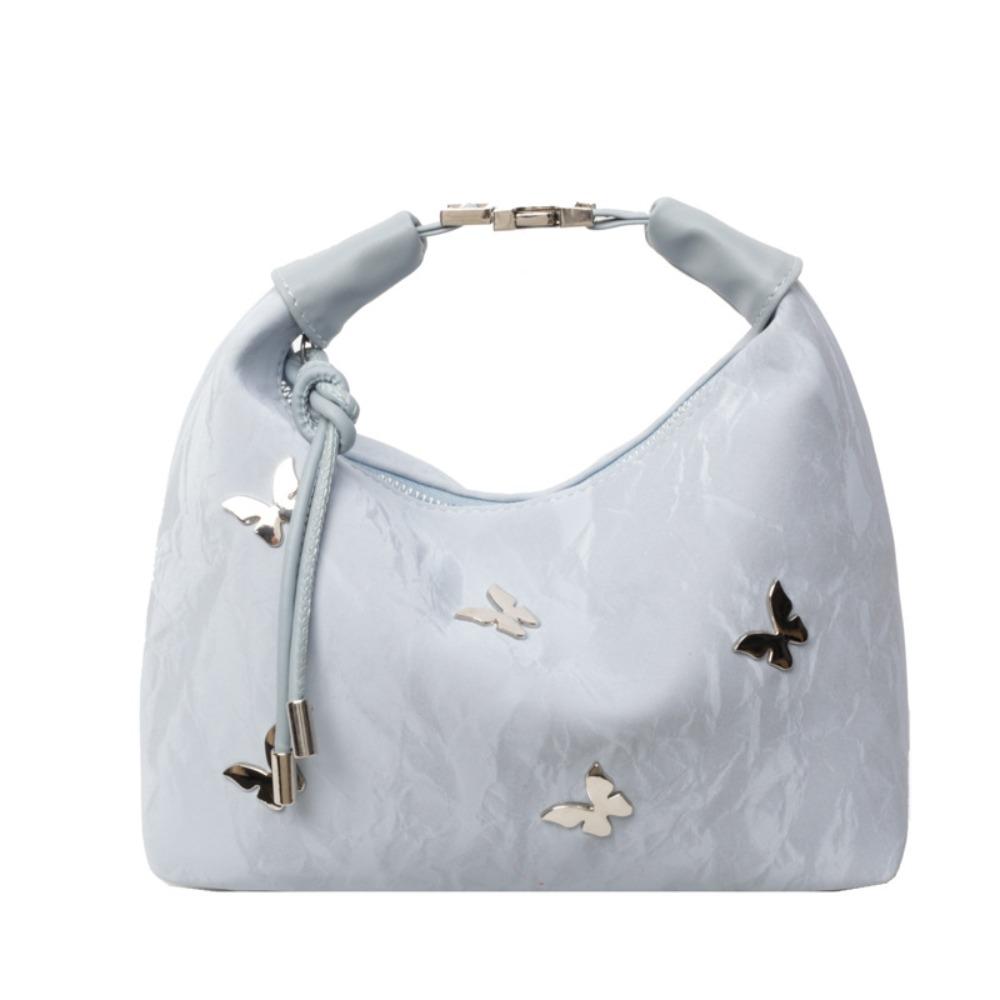 

Solid Color Chinese Style Handbag Retro Butterfly Crossbody Bag Portable Cheongsam Bag Shopping