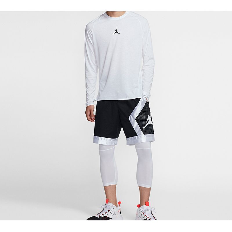 Jordan 23 Alpha Dri-Fit Printed Long Sleeve T-Shirt Men Tops White 926437-100