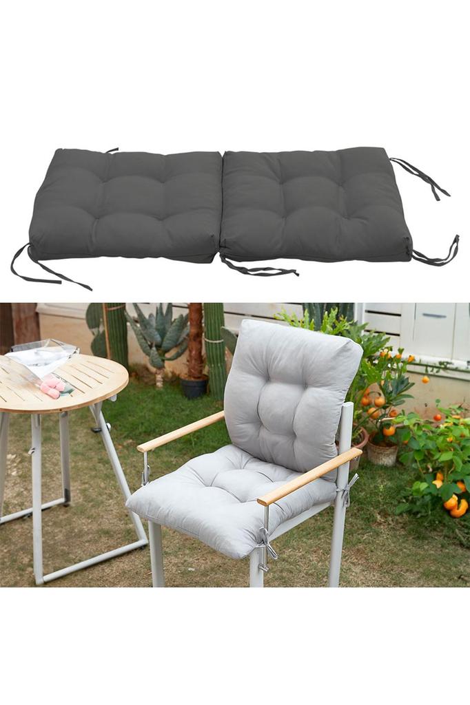 Light Grey Patio Seat Cushion, Soft Thick Padded Replacement Pad for Outdoor Garden Balcony Chair Sofa