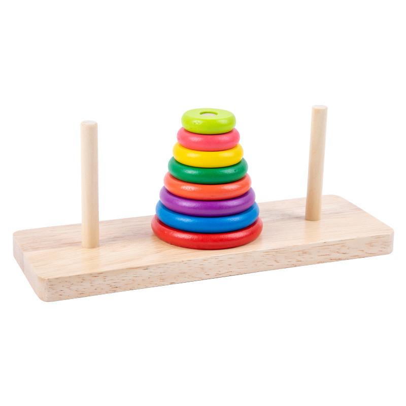 Wooden Stacking Multilayer Puzzle For Concentration Development Intelligence