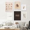 Katze und Kaffee Poster Moka Pot Wandkunst Leinwand Malerei Moderne nordische Drucke Bilder für Wohnzimmer Küche Wohnkultur