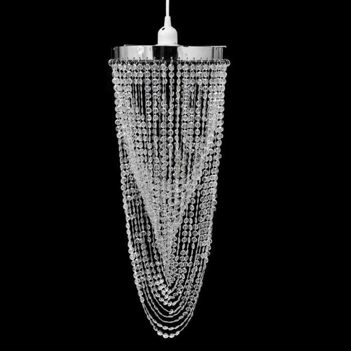 Pendant Chandelier - vidaXL - Crystal - 22 X 58 Cm - E27 - LED - Indoor