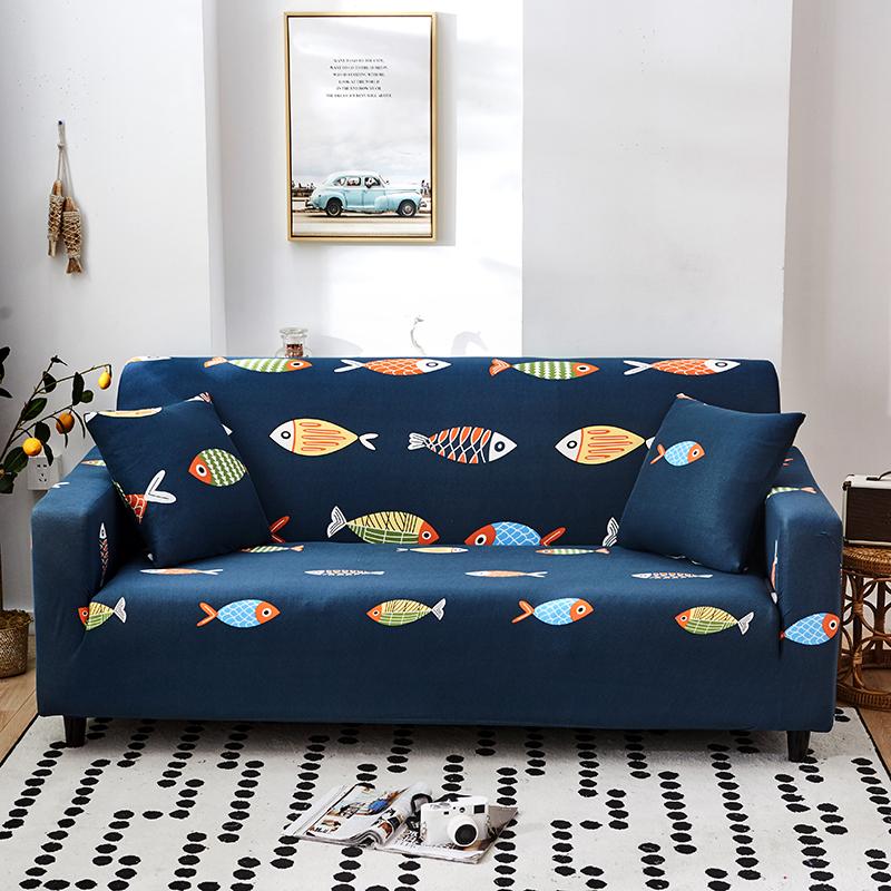 Elastic Sofa Slipcover Stretch Couch Cover Tight Wrap Sofa Covers For Living Room Sectional Furniture Armchairs 1/2/3/4-seater
