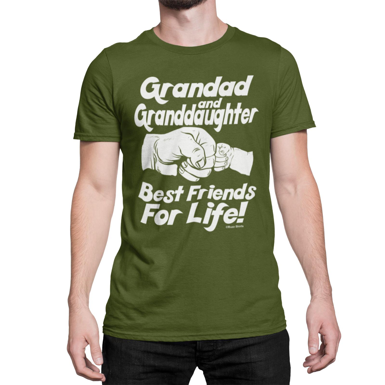 Mens  T-Shirt Mens Womens Tees Top Grandad and Granddaughter Friends Christmas Grandfather 4XL