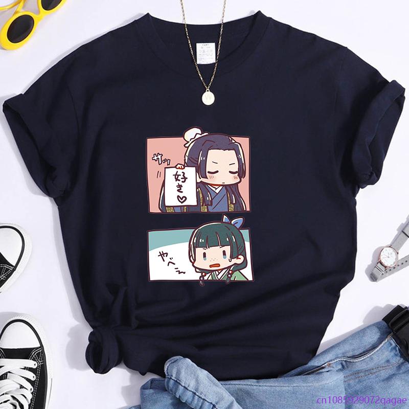 

Популярное аниме Дневники аптекаря Футболка Женская Милая Футболка Дневники аптекаря Топ 4XL