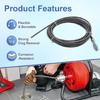 Industrial Power Drain Cleaning Cable For Kitchen Bathroom And Small Commercial Pipes