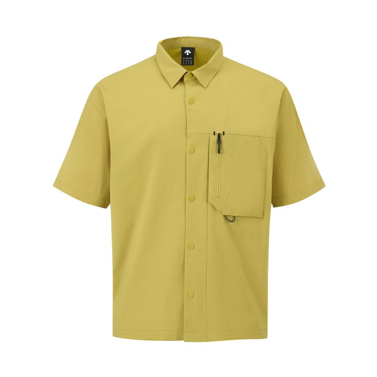 DESCENTE BLEU Shirts Men's Lapel Thin D5231BWS70