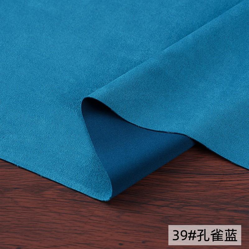 Suede Knitted Air Layer Fabric Brushed Elasticity High Quality Soft Smooth Delicate for Sewing Clothes 860g/m