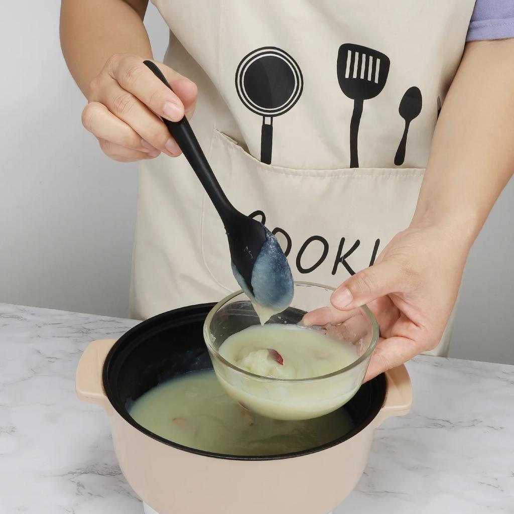 20.5cm Silicone Noodle Spoon Rice Salad Mixing Kitchen Teaspoon Denser Spoons, SaladSpoon, Seasoning SpoonTableware