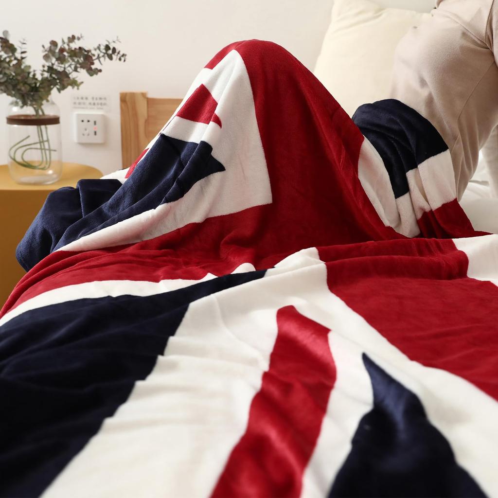 Coperta in Flanella Union Jack Coperta Divano Ufficio Coperta per Riposo