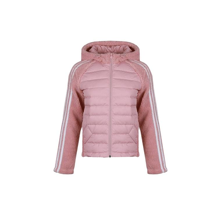 (WMNS) adidas Hooded Sports Jacket Pink Women s GJ8067 L