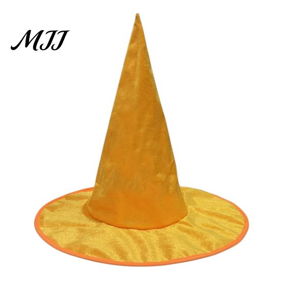 Cappello da Mago per Performance Teatrale, Strega di Velluto per Costume di Halloween, Cappello a Punta con Ampio Esempio per Costume Dark Fantasy, Copricapo da Festival, Adulto