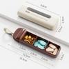 Geschenke 3-Fächer Täglicher Pillenorganisator Tragbare Mini Feuchtigkeitsdichte Pillendose Tasche Reise Pillenhalter Medikamentenbehälter