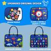 Kids Montessori Suitcase Toys Educational Learning Buckle Training Essential Baby Busy Board Sensory Intelligence Developing