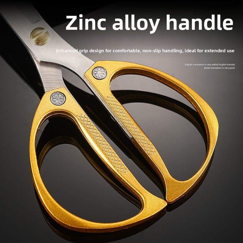 Diamond-shaped Stainless Steel Scissors Made of Alloy, Strong Kitchen Chicken Bone Scissors, Large Scissors for Cutting Fabric
