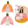 Creative Children's Bunny Doll-transforming Plush Toy With Carrot And Strawberry Options