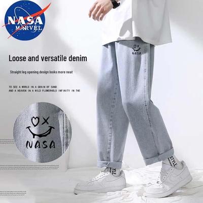 NASA MARVEL Men's Drawstring Straight-Leg Casual Pants