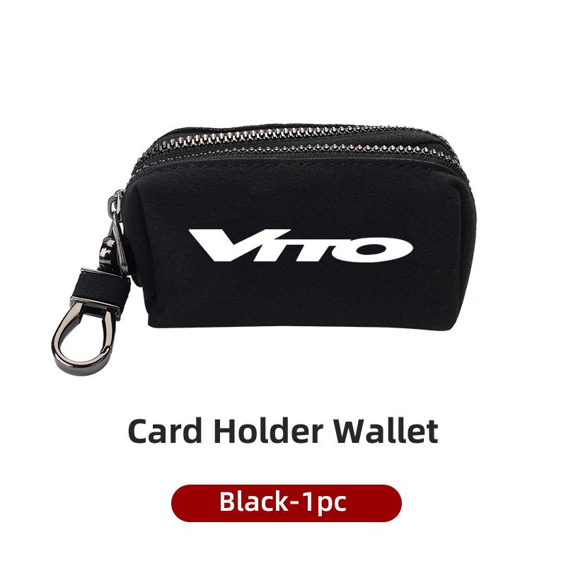 YSYI5 Автомобильный портативный короткий кошелек для кредитных и ID-карт, кошелек на молнии для монет для Mercedes Benz W124 W203 VITO Sprinter Viano V-Class R-Class Citan