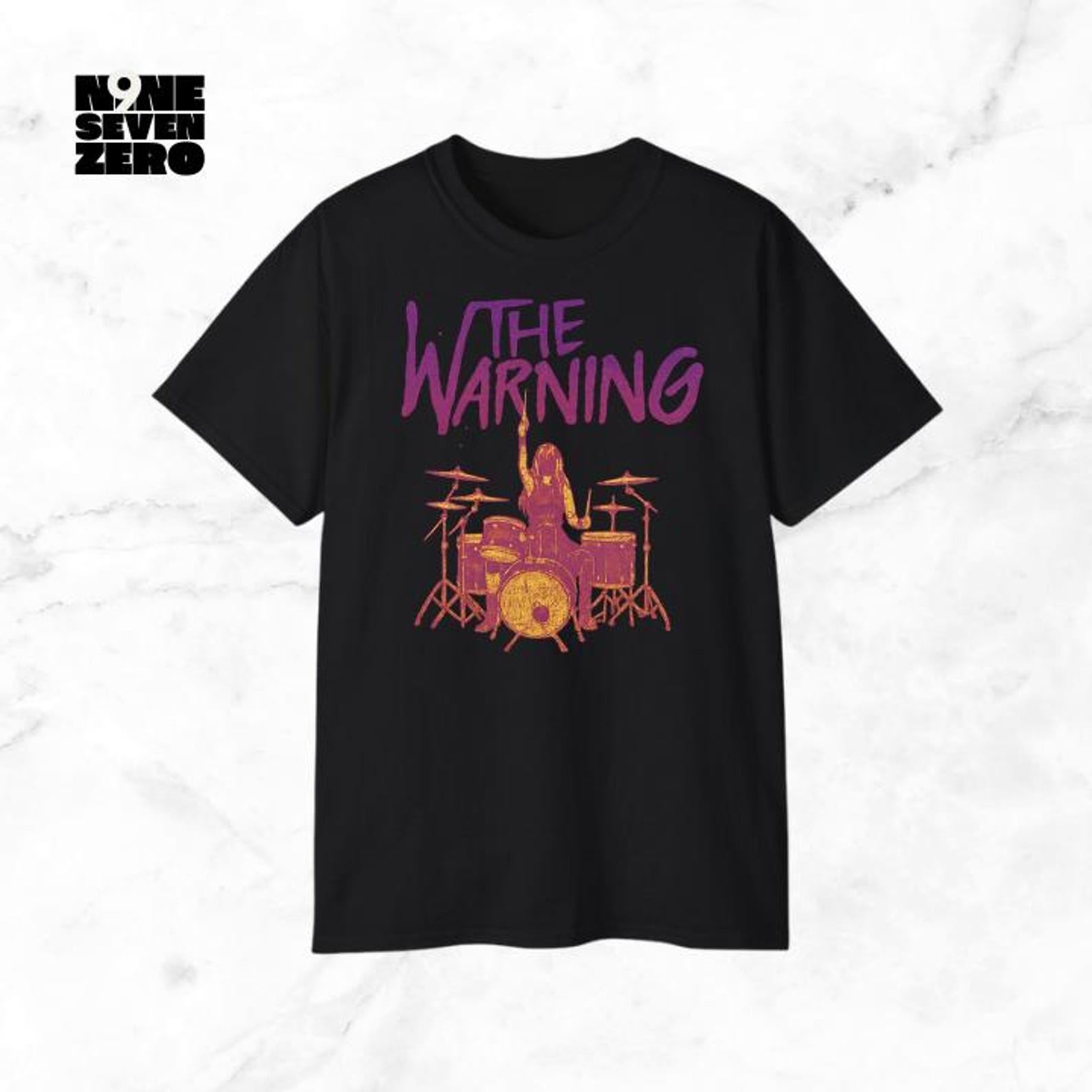 The Warning Band T-Shirt: Unisex Cotton Concert Tee XL