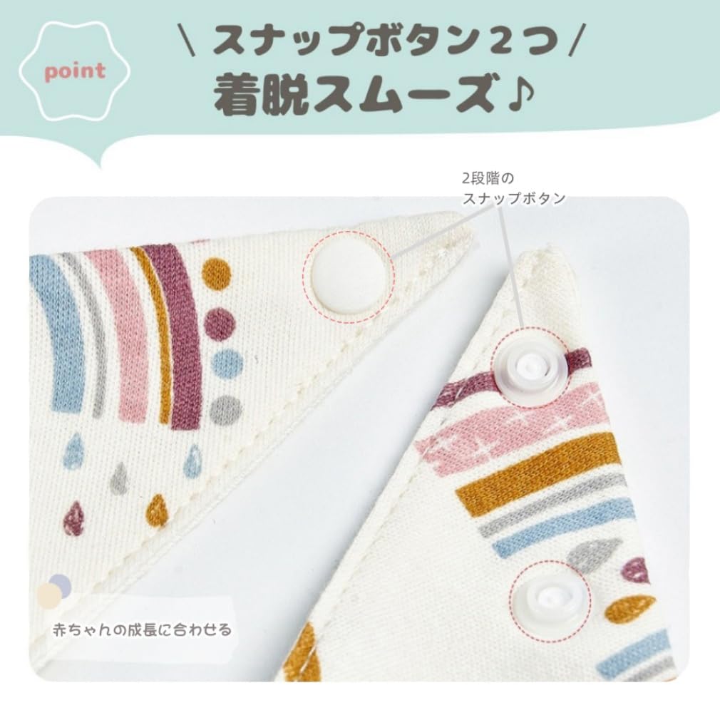 MARBEINE Baby Set of Triangle Animal for Boys and Mealtime Soft Bibs, 4, 100% Cotton, Bibs, Waterproof, All-Over Print, Print, Girls, Bandana, Apron,