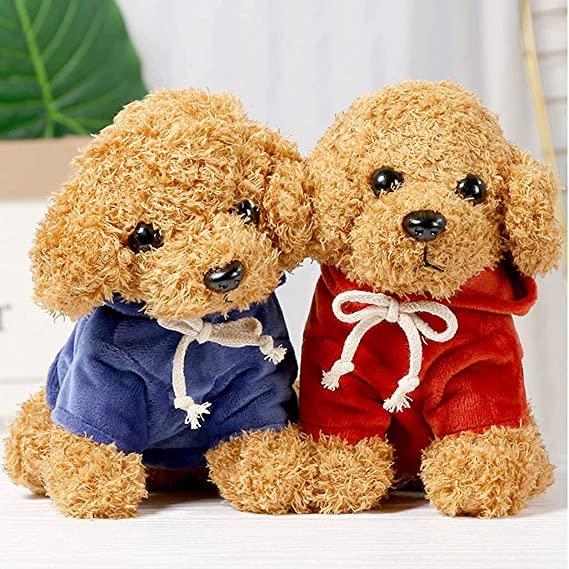Heaven's Seven Toy Poodle Plush Toy Dog Pet Puppy 22 (Blue)