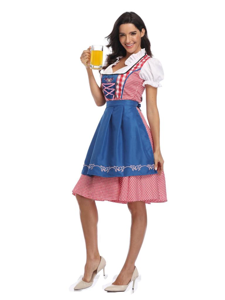 Etnické Dirndl Oktoberfest Party Kostýmový Set