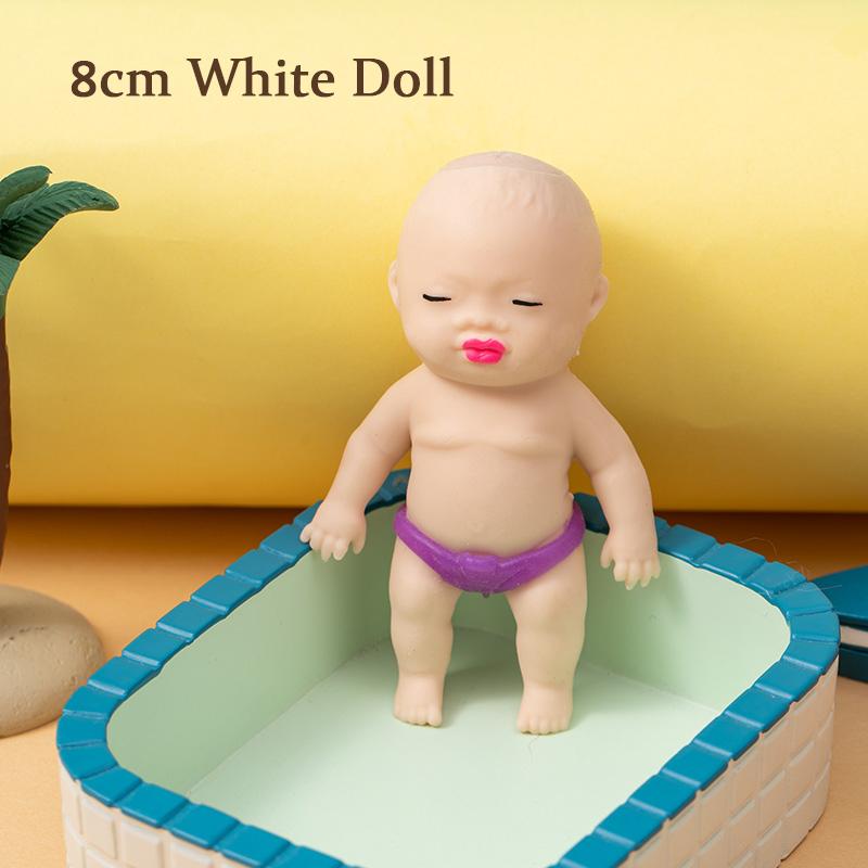 Funny Doll Squishy Toys Simulation Baby Squeeze Fidget Toy Slow Rebound Sensory Stress Relief Pinch Spoof Novelty Toy Gift Idea