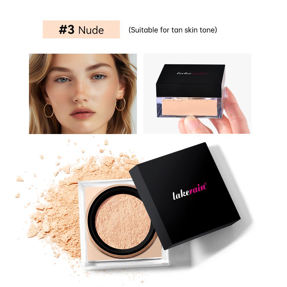 Xiaomi Loose Baking&Setting Powder and Puff Long Lasting Waterproof Oil Control Matte Setting Powder Natural Brightening Face Cosmetics