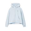 Heritage Trendy Fresh Soft Structured Half-Zip Loose Hoodie Women Hoodies F11W548217FLB