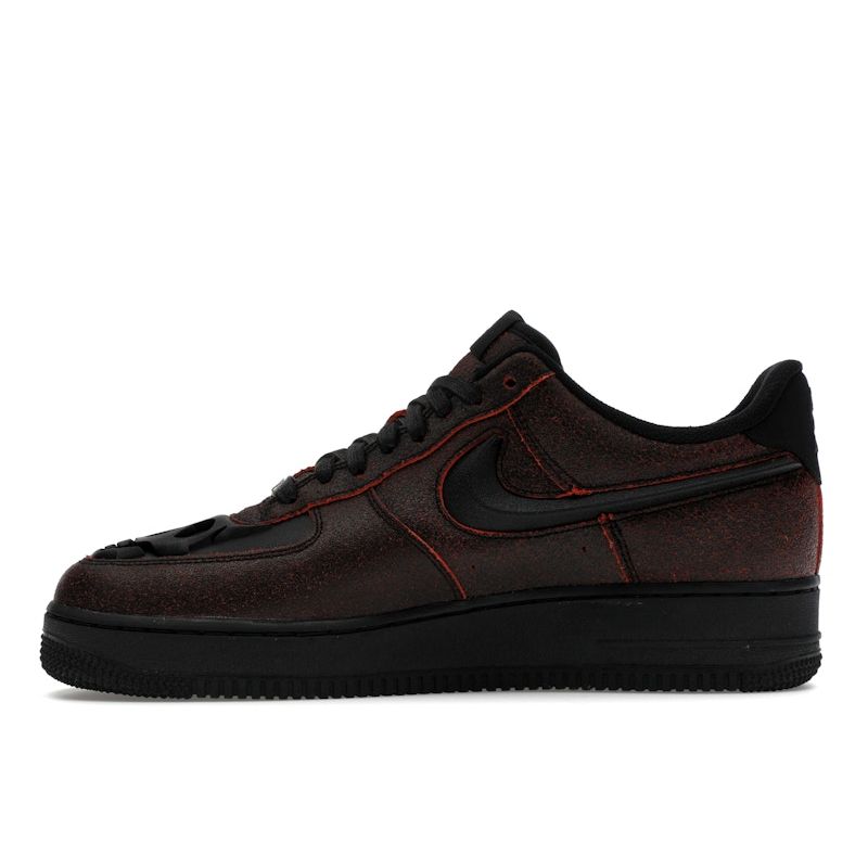 Nike Air Force 1 Low Halloween Skull Unisex Sneakers Red Black Crimson HV2016-001