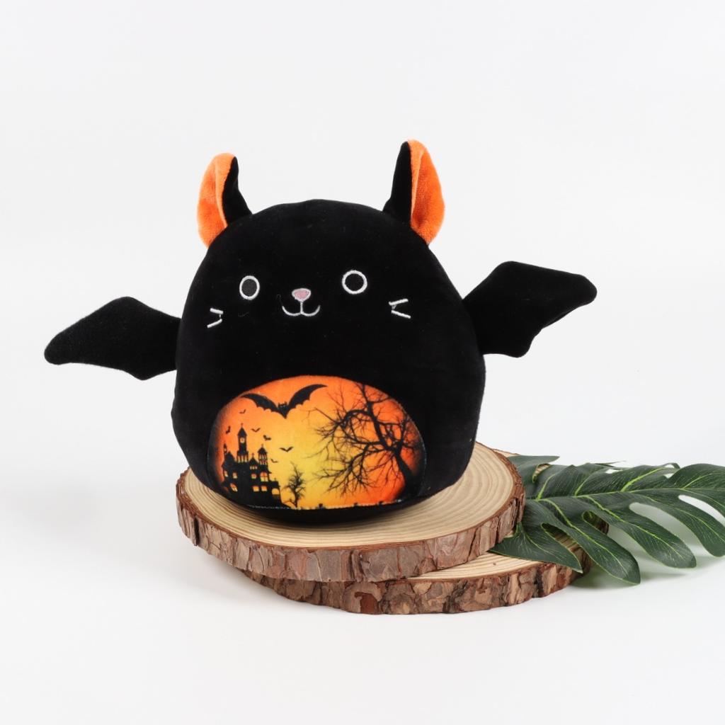 Katze Fledermaus Elf Halloween Bedruckt Katze Fledermaus Ornament Atmosphäre Plüschpuppe Spielzeug Puppe