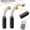 Reliable Motor Carbon Brushes for Electric Motor Restoration 2 Pack 20x6x5mm