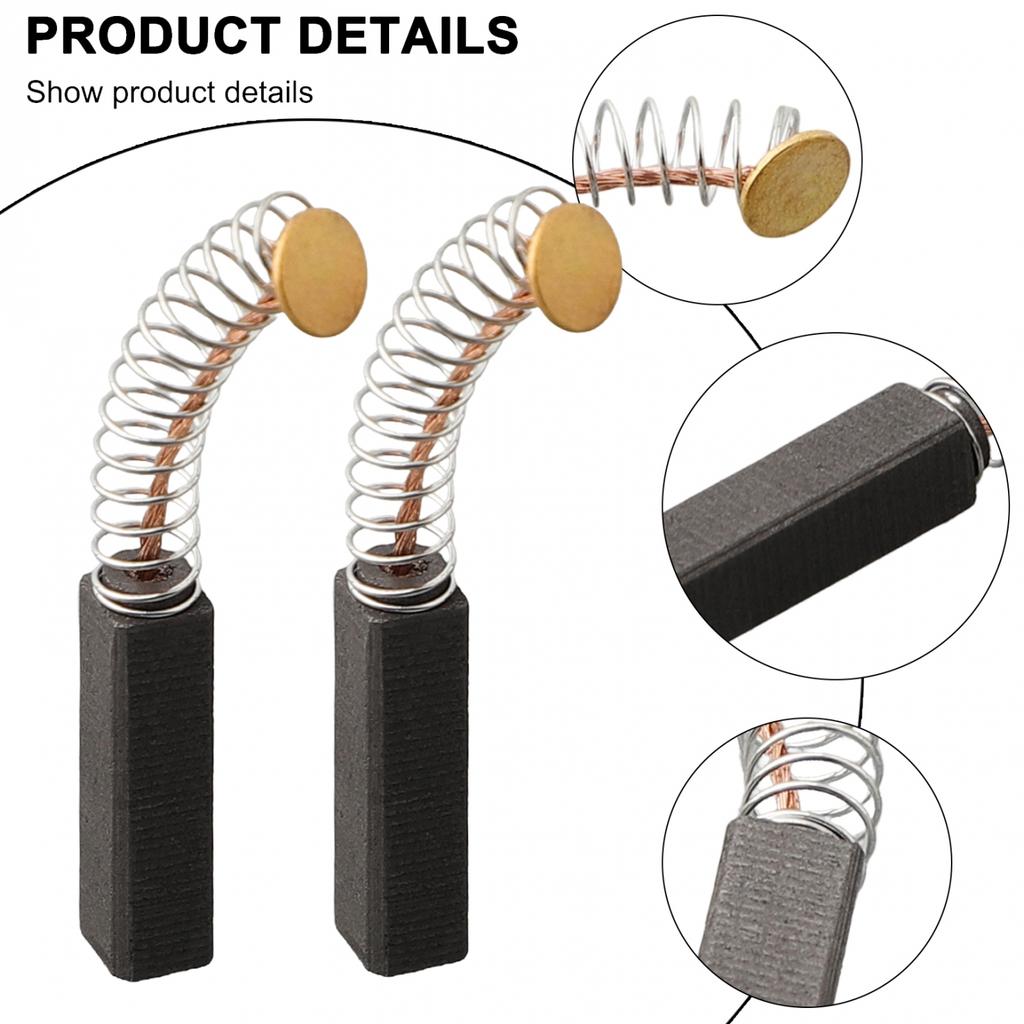 Reliable Motor Carbon Brushes for Electric Motor Restoration 2 Pack 20x6x5mm