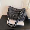 New denim style retro shoulder bag women's backpacking mother bag atmospheric oblique span bag