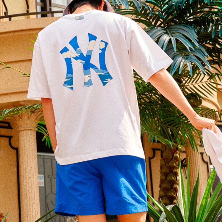 New MLB New York Yankees T Shirts Unisex White 31TSHC131-50W