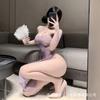 Sex underwear sexy bud cheongsam set pure desire temptation purple lace dress qqny uniform