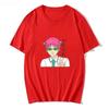 Anime K Saiki Catastrophic Life Printed Short Sleeve Tshirt Harajuku Hip Hop Casual Fashion Retro Unisexs And Unisexs Clothing