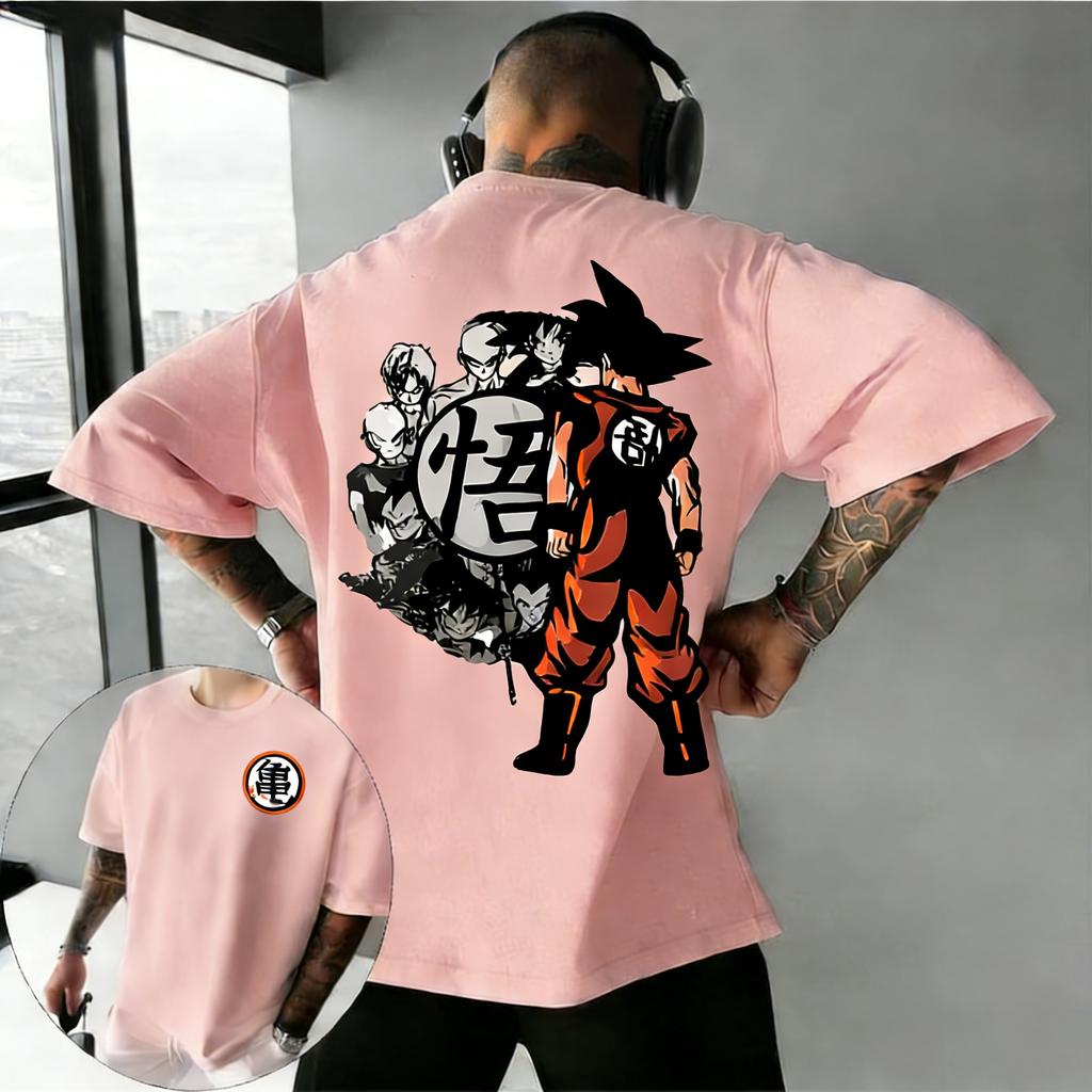 Plus Size Dragon Ball Anime Printed Men and Women Tshirt Casual Parent Child Tops Harajuku Style Summer Street Fashion Y2K