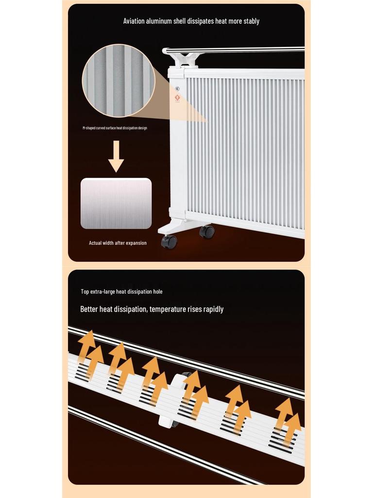 Energy-Efficient Graphene Wall-Mounted Heater for Large Areas