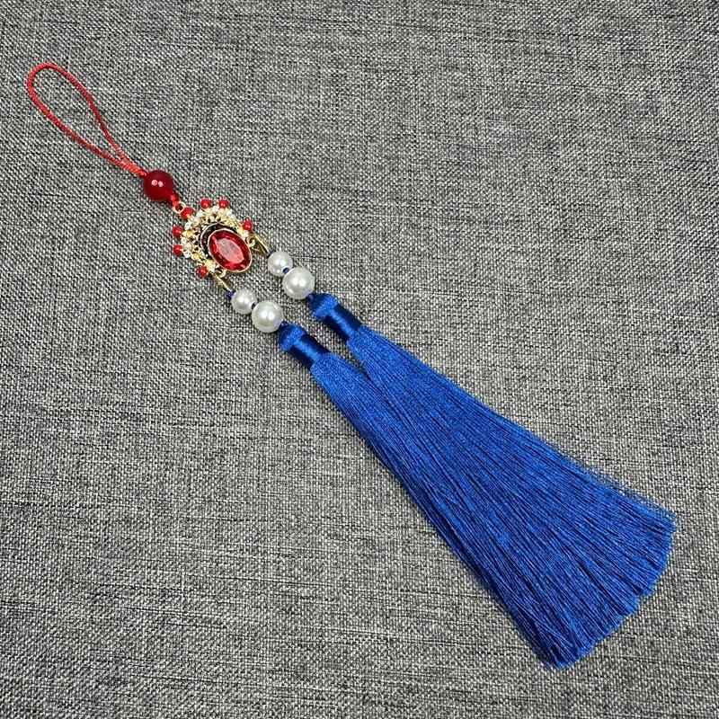 Пекинская опера Макияж лица Подвесная кисточка Украшение Ханьфу Кисточка Ципао Прессованная планка A9