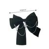 Bow Gothic Hair Clip Y2K Style with Chains Sweet Balletcore Hairpin Women Lady