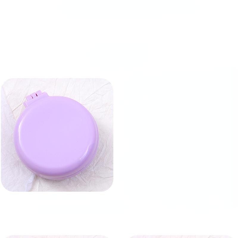 1Pc Folding Detangling Brush for Curly Hair Non-slip Rubber Hair Brush Mirror with Comb Travel Portable Folding Comb