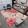 Carpet Living Room Bedroom Romantic Flower Coffee Table Mat Non-slip Door Mat Mat Mysterious Carpet