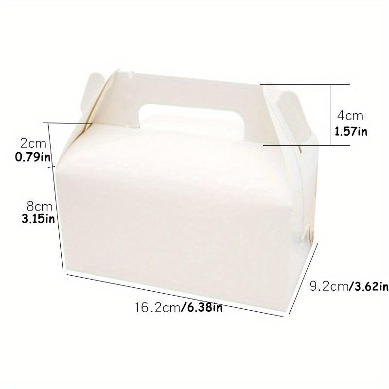 25 szt. Białe Pudełka na Upominki na Przyjęcie, Pudełka na Słodycze, Papierowe Pudełka Prezentowe z Uchwytami. Idealne na Wesele, Urodziny, Ukończenie Szkoły, Pudełko na Cukierki