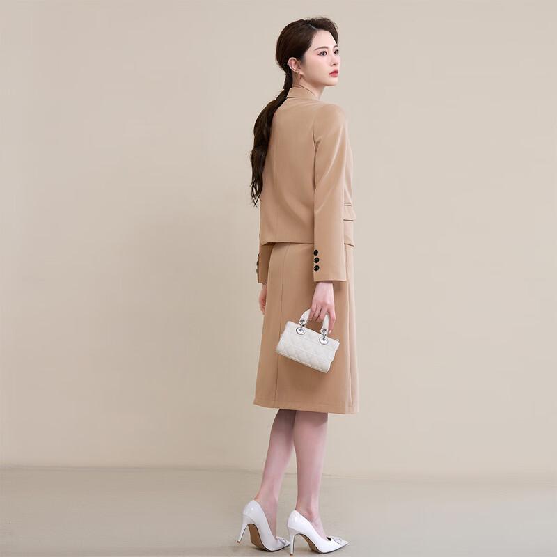 Mocana Women's OL Suit and Midi Skirt Set