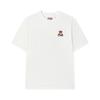 New FILA x Maison Kitsune Little Fox T Shirt Unisex Cloud White F11U529101F-WT