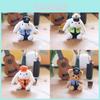 Charming Traffic Cop Bunny Plush Keychain Ultra Soft Cotton Filled Gift