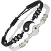 Valentinstag Armbänder Halskette für 2 Passende Yin Yang Verstellbares Kordelarmband für Bff Freundschaft Freund Freundin Geschenke