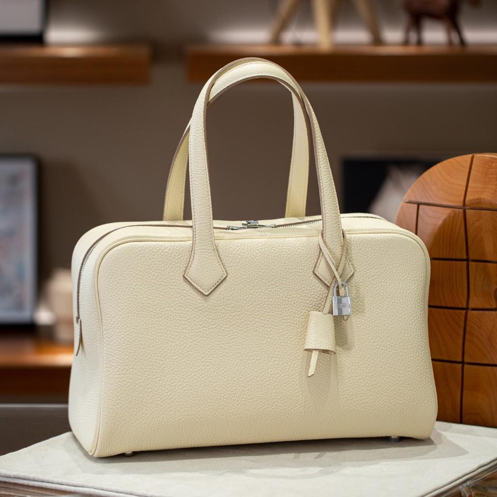 2025 Versatile Large Capacity Top-Grain Cowhide Preserved Leather Ball Bag Genuine Leather Casual Handheld Single Shoulder Bag