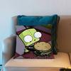 I-Invader Zim Anime Cushion Cover Pillow Cover Decor Pillowcase Printed Cushion Case For Couch